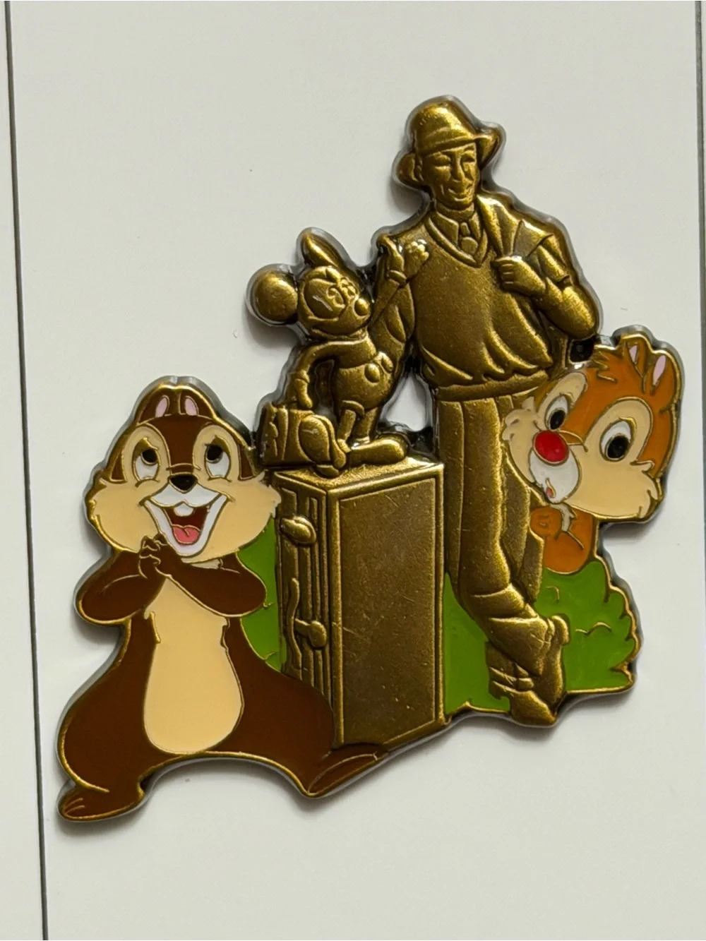 Shanghai Disney Chip and Dale Attraction Series Partners Statue Pin 2025